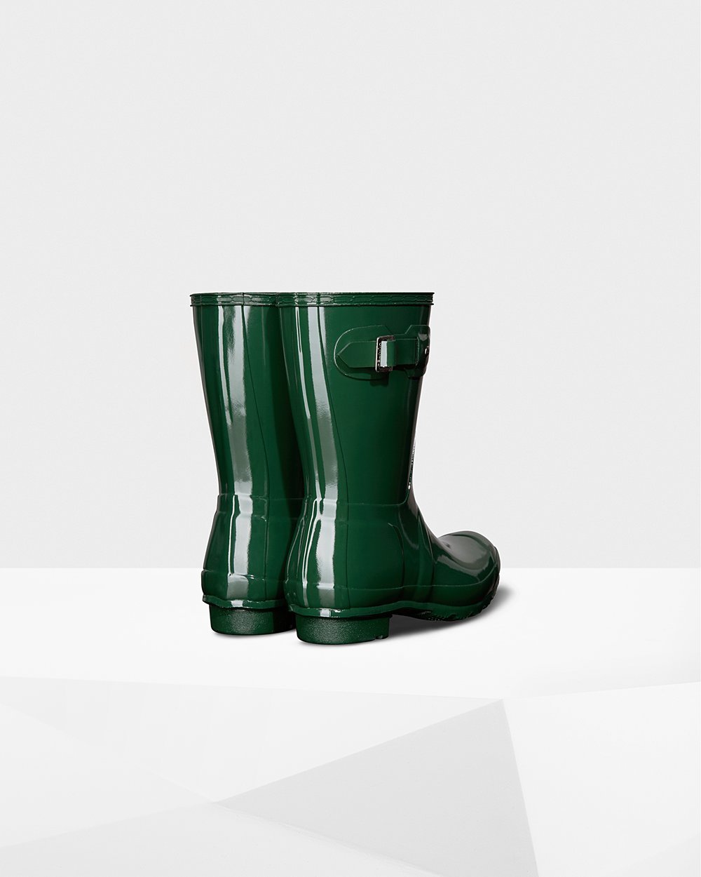 Korte Regenlaarzen Dames - Hunter Original Gloss - Groen - 58MDOYBXJ